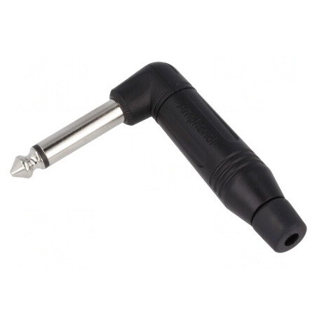 Mufă Jack 6,3mm Tată Mono Unghi 90° pe Cablu | Electronic-mag.ro | Componente Electronice