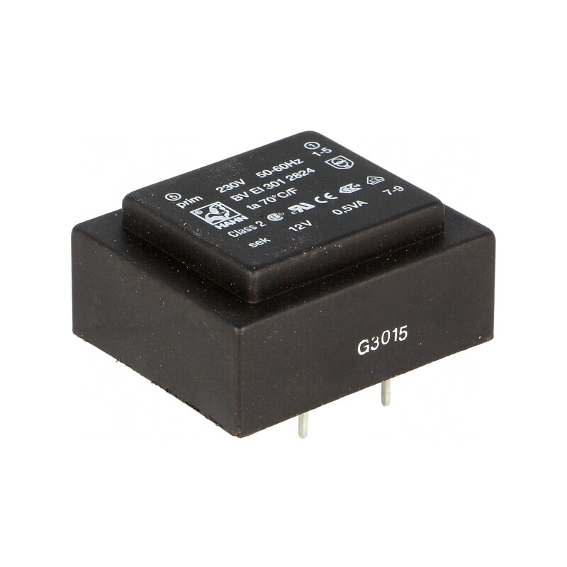 Transformator încapsulat 0,5VA 230V 12V PCB | Electronic-mag.ro | Componente Electronice Transformator încapsulat 0,5VA 230V 12V PCB | Electronic-mag.ro | Componente Electronice