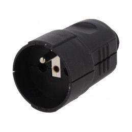 Conector Alimentare AC 230V 16A Negru | Electronic-mag.ro | Componente Electronice