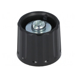 Buton Rotativ Poliamidă Negru 6mm 21x17.5mm | Electronic-mag.ro | Componente Electronice