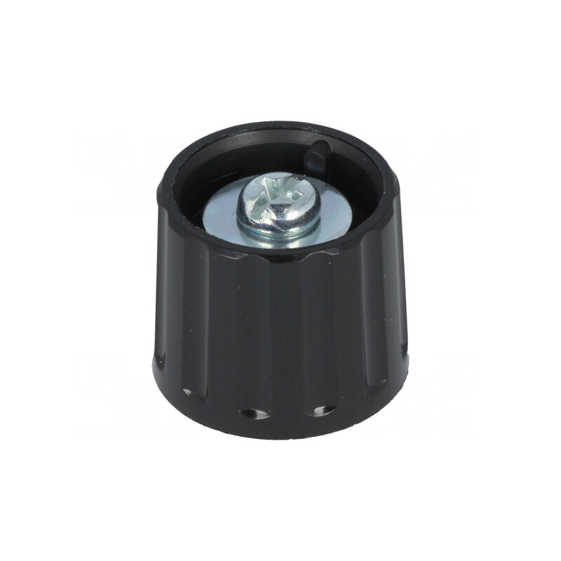 Buton Rotativ Poliamidă Negru 6mm 21x17.5mm | Electronic-mag.ro | Componente Electronice