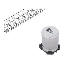 Condensator Electrolitic SMD 1mF 50V 16x16x21mm | Electronic-mag.ro | Componente Electronice
