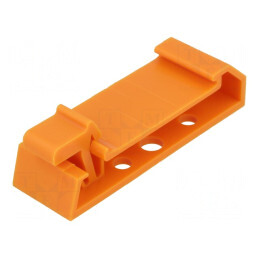 Element de fixare portocaliu TS35 | Electronic-mag.ro | Componente Electronice