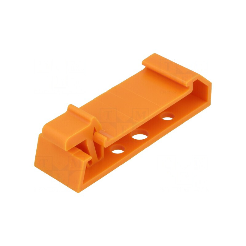 Element de fixare portocaliu TS35 | Electronic-mag.ro | Componente Electronice