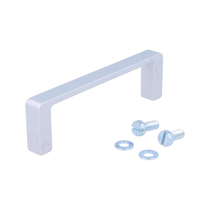Manetă Aluminiu Gri 28mmx98mmx10mm | Electronic-mag.ro | Componente Electronice