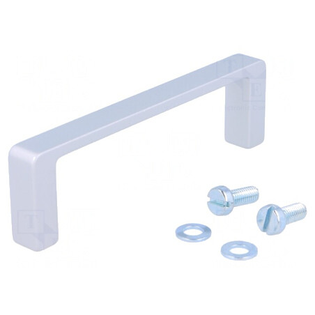 Manetă Aluminiu Gri 28mmx98mmx10mm | Electronic-mag.ro | Componente Electronice