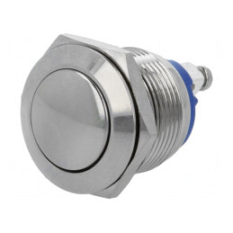 Comutator anti-vandalism IP65 2A 36V DC 19mm | Electronic-mag.ro | Componente Electronice