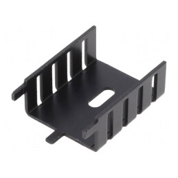 Radiator Extrudat Negru TO220 35,1x25,4x12,7mm | Electronic-mag.ro | Componente Electronice