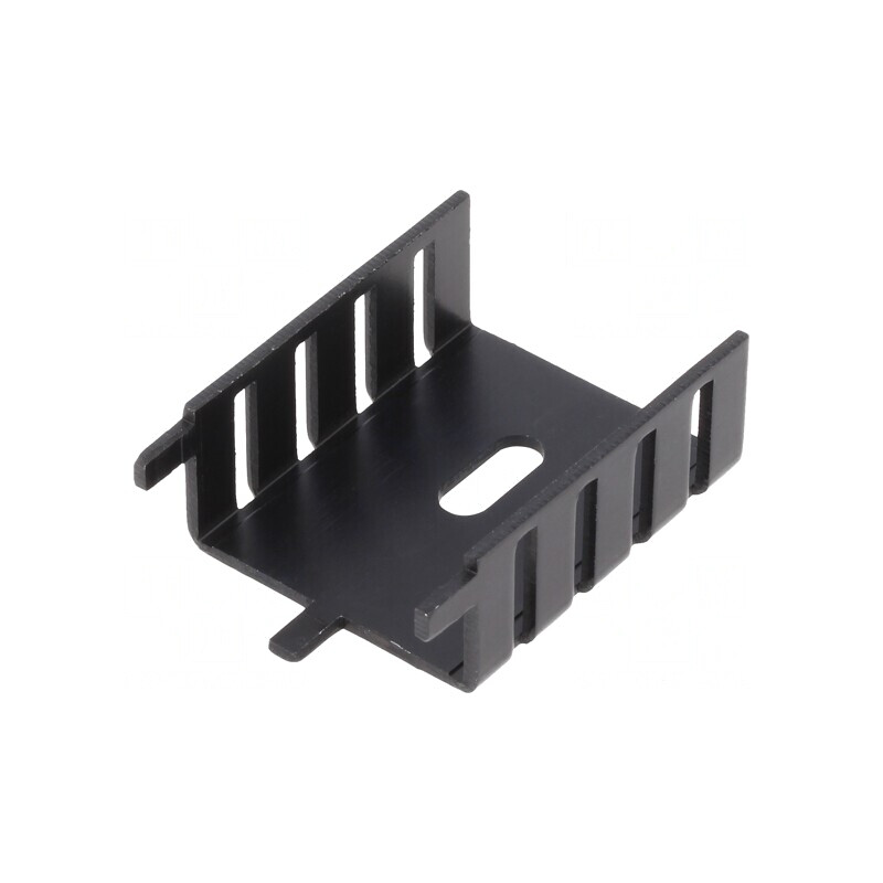 Radiator Extrudat Negru TO220 35,1x25,4x12,7mm | Electronic-mag.ro | Componente Electronice