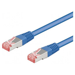 Patch cord S/FTP Cat6 Albastru 3m LSZH