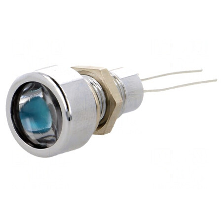 Lampă LED Plată Albastru IP67 pentru PCB 8.2mm | Electronic-mag.ro | Componente Electronice