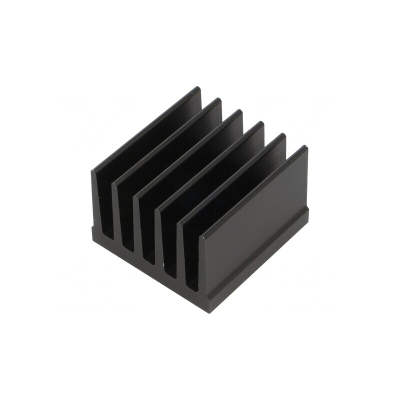 Radiator Extrudat cu Aripioare Negru 37.5mm x 36.8mm | Electronic-mag.ro | Componente Electronice