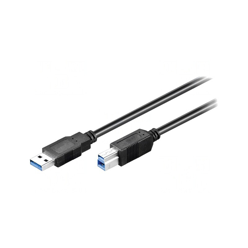 Cablu USB 3.0 A-B 0,25m Negru | Electronic-mag.ro | Componente Electronice
