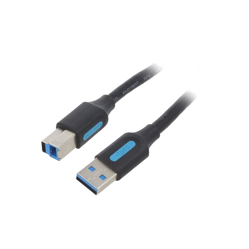 Cablu USB 3.0 A-B 1m Negru | Electronic-mag.ro | Componente Electronice Cablu USB 3.0 A-B 1m Negru | Electronic-mag.ro | Componente Electronice
