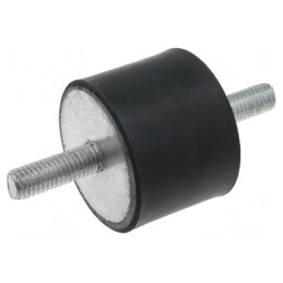 Atenuator de Vibrații M8 40mm Guma | Electronic-mag.ro | Componente Electronice