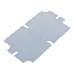 Placă de montare oțel 64,1mm x 114,1mm x 1,5mm | Electronic-mag.ro | Componente Electronice