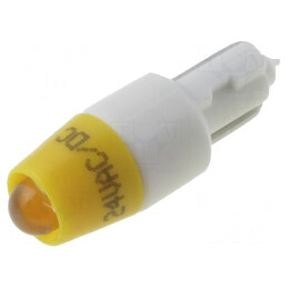 Lampă LED galbenă T5 24V 1 diodă | Electronic-mag.ro | Componente Electronice