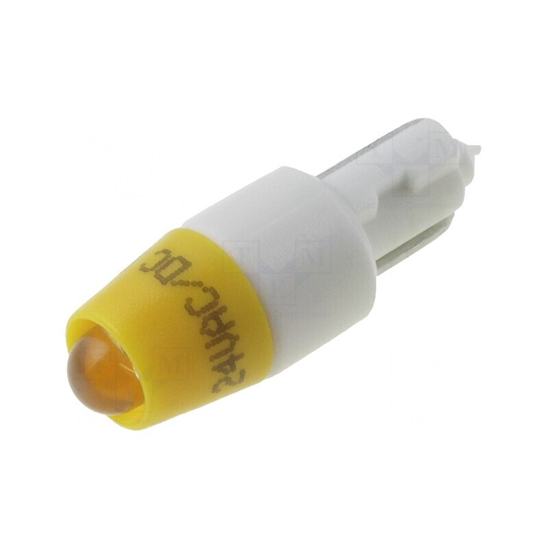 Lampă LED galbenă T5 24V 1 diodă | Electronic-mag.ro | Componente Electronice