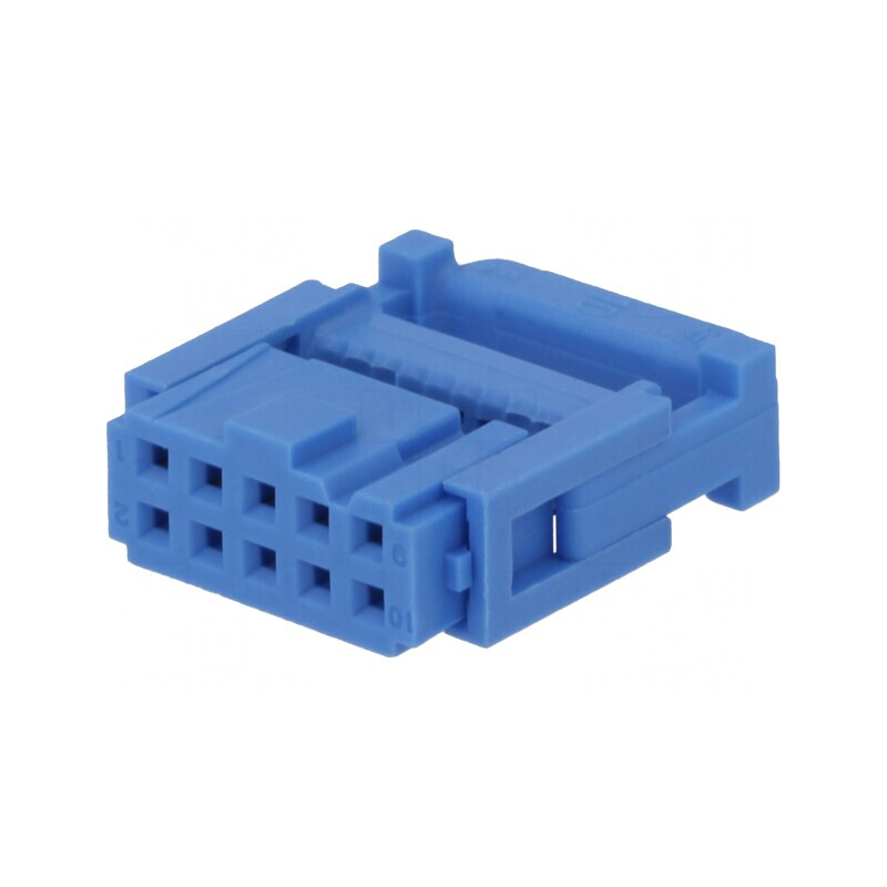 Mufă IDC mamă 10 pini cablu-bandă 1,27mm aurit | Electronic-mag.ro | Componente Electronice