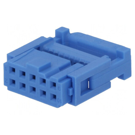 Mufă IDC mamă 10 pini cablu-bandă 1,27mm aurit | Electronic-mag.ro | Componente Electronice