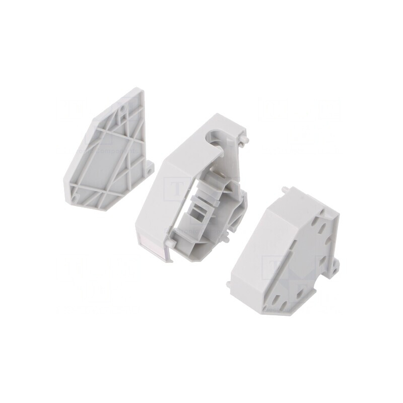 Carcasă Keystone DIN gri cu 1 port | Electronic-mag.ro | Componente Electronice