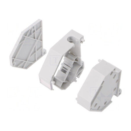 Carcasă Keystone DIN gri cu 1 port | Electronic-mag.ro | Componente Electronice