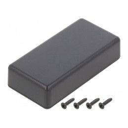 Carcasă universală ABS neagră 35x80,3x20mm IP40 | Electronic-mag.ro | Componente Electronice