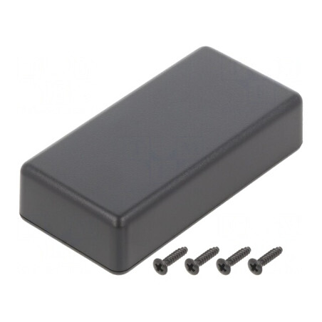 Carcasă universală ABS neagră 35x80,3x20mm IP40 | Electronic-mag.ro | Componente Electronice