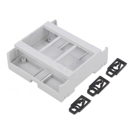 Carcasă DIN 89.75x89.2x32mm ABS Gri | Electronic-mag.ro | Componente Electronice