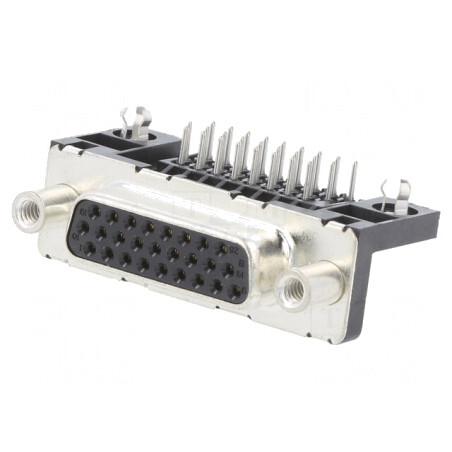 Soclu Mamă D-Sub 26 PIN pentru PCB cu Fixare prin Șuruburi | Electronic-mag.ro | Componente Electronice