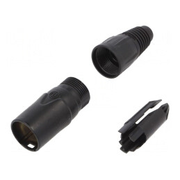 Ethercon Black Cable Connector | Electronic-mag.ro | Componente Electronice