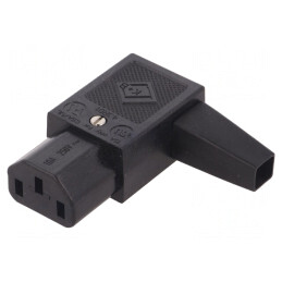 Conector Alimentare AC Mufă Mamă 10A 250V IEC 60320 Stânga | Electronic-mag.ro | Componente Electronice