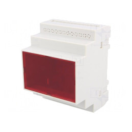 Carcasă pentru șină DIN, 90x70x65 mm, polistiren gri | Electronic-mag.ro | Componente Electronice