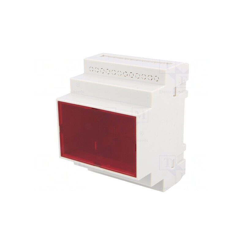 Carcasă pentru șină DIN, 90x70x65 mm, polistiren gri | Electronic-mag.ro | Componente Electronice