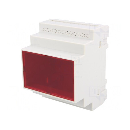 Carcasă pentru șină DIN, 90x70x65 mm, polistiren gri | Electronic-mag.ro | Componente Electronice