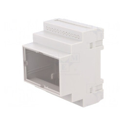 Carcasă din polistiren gri 90x70x65mm pentru șină DIN | Electronic-mag.ro | Componente Electronice