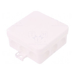 Cutie de Conexiuni IP55 Albă 85x85x37mm | Electronic-mag.ro | Componente Electronice