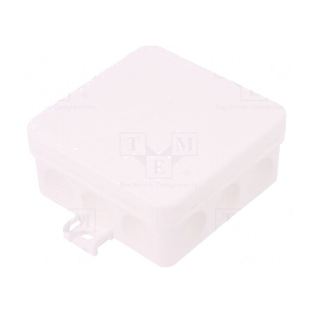 Cutie de Conexiuni IP55 Albă 85x85x37mm | Electronic-mag.ro | Componente Electronice