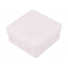 Cutie de Conexiuni IP55 Albă 85x85x37mm | Electronic-mag.ro | Componente Electronice