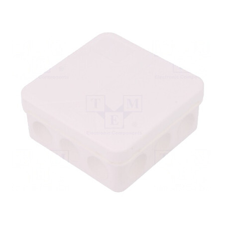 Cutie de Conexiuni IP55 Albă 85x85x37mm | Electronic-mag.ro | Componente Electronice