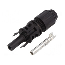 Conector solar MC4 Evo stor mamă 4-6mm2 crimpat | Electronic-mag.ro | Componente Electronice