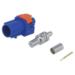 Conector FAKRA Tată Crimpat Polarizare C-Signal Blue | Electronic-mag.ro | Componente Electronice