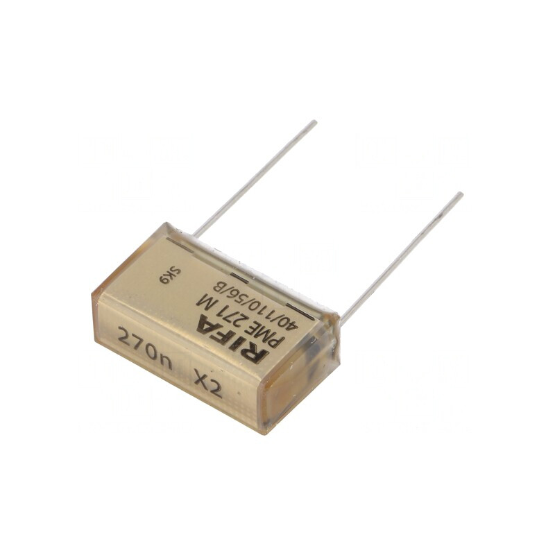 Condensator de hârtie X2 270nF 275VAC 25,4mm ±10% THT 630VDC | Electronic-mag.ro | Componente Electronice