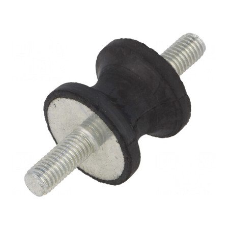 Atenuator de Vibrații M8 30mm Guma 25mm 436N 70N/mm | Electronic-mag.ro | Componente Electronice