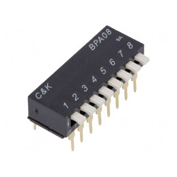 Comutator DIP-Switch 8 Secțiuni 5V 0.1A | Electronic-mag.ro | Componente Electronice