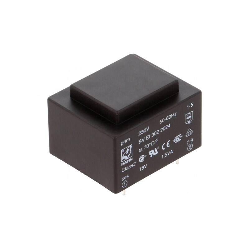 Transformator încapsulat 1,5VA 230V 18V 83mA PCB | Electronic-mag.ro | Componente Electronice Transformator încapsulat 1,5VA 230V 18V 83mA PCB | Electronic-mag.ro | Componente Electronice
