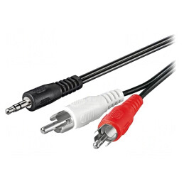 Cablu Audio Jack 3.5mm la RCA 10m Negru | Electronic-mag.ro | Componente Electronice