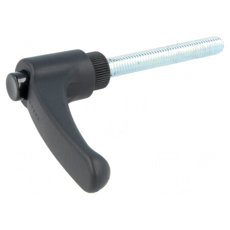 Manetă franceză neagră 60mm filet 63mm manetă | Electronic-mag.ro | Componente Electronice