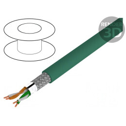 Cablu ETHERLINE® Cat.5e SF/UTP 2x2x24AWG Cu PUR | Electronic-mag.ro | Componente Electronice