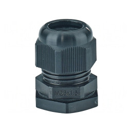Garnitură de etanșare M25 IP66/IP67 neagră poliamidă | Electronic-mag.ro | Componente Electronice